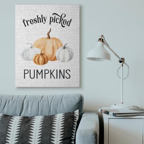 Stupell Industries Freshly Picked Pumpkins, 36 x 48 Inch Canvas Wall Art - Image 2