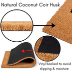 Funny Coir Doormat - German Shepherd 'No Need to Knock' Welcome Mat - 23.6 x 15.9 inch - Image 5
