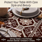 Heat Resistant Table Runner, 39 x 12 Inch - Portuguese Design - Image 3