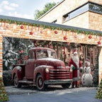 Classic Truck Banner 16x7 Ft - Old Fashioned Holiday Design for Double Car Garage Display - Image 6
