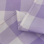 Cupuamon 2 Pack Waterproof Polyester Fabic Rectangle Checkered Tablecloth，60x84 Outdoor Table Cloth，Oil Stain Prevention Table Cloth for Pinics and Parties（Lavender and White） - Image 7