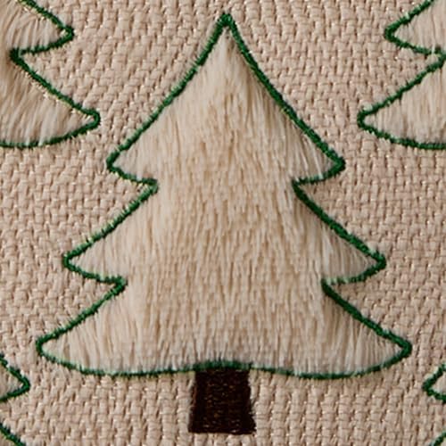 Allorry Christmas Pillow Covers 20x20 inch Set of 2 Christmas Decorations Soft Plush Faux Fur Wool Beige Xmas Tree Throw Pillow Cases Winter Holiday Decor for Sofa Living Room PT-012C20 - Image 3
