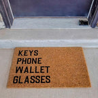 Funny Coir Doormat - Keys Phone Wallet Glasses Welcome Mat 23.7 x 15.7 inch - Image 4