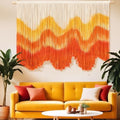 Tiamon Boho Wall Decor - 59''W x 35.4'' L Macrame Wall Hanging Dip-Dye Large Tapestry Art for Home Bathroom Farmhouse Bedroom Living Room Office Natural Modern Rustic Decoration by Tiamon