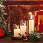 Shihanee 36 Pillar Candles,2.6'' X 4.7'', 5.9'', 7.9'',Clear,Ivory - Image 5