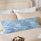 AmHoo Boho Chenille Pillow Cover Decorative Tufted Pillowcase for Couch Bed Sofa Bedroom Living Room Modern 14 x 36-Inch Sky Blue by AmHootextile