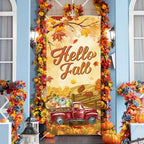 Preboun 12 Pcs Fall Decorations Door Cover for Front Door Seasonal Set - Image 4