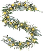 Artgar Olive Garland with Lights - 6 Ft Eucalyptus Garland with Timer by ArtgarArtificialPlantDecorations