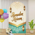 7.2FT Arch Backdrop Cover Ramadan Mubarak Runner Ramadan Decor Table Wedding Arch Cover Spandex Fitted Stretchy Backdrop Stand Covers for Birthday Party Wedding Decoration by Unknown