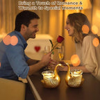 2Pcs Swans Tealight Candle Holder, Home Decor Gifts for Women Her Wife Mom - Image 4