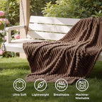 Bedsure Soft Brown Throw Blanket for Couch Decor Gifts 50"x60" - Image 5