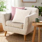 Pallene Faux Fur Decorative Throw Pillow Covers 22x22 Set of 2, Cream White - Image 6