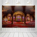 Leowefowa Dreamy Castle Background for Photography 9x6ft Vinyl Medieval Palace Photo Shoot Backdrops Room Decor Wallpapaer Birthday Party Decoration Photo Booth Props - Image 2