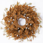 26 Inch Fall Wreath for Front Door, Artificial Eucalyptus Porch Decor (26in) by FLAGLY