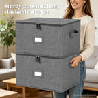 Stemware Storage Containers 2 pack, Wine Glass Storage Box with Dividers - Image 4