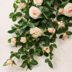 71in Artificial Rose Vine Silk Flower Garland Wedding Garden Decor(Champagn - Image 3