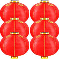 Hortsun 6 Pcs Chinese New Year Lanterns 2026 Lunar New Year Red Lanterns Traditional Hanging Lamp Shade Decor with Golden Tassel for Chinese Spring Festival Vietnamese TET Party Decorations(20 Inch) by Hortsun