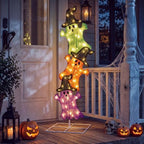 Halloween Ghost Lights 42 Inch H Pre-lit Lighted Ghost Witch Hats Decor by VIHOSE