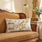 patdrea Designer Velvet Throw Pillow Cover,Set of 2,12"x20"-Aviary - Image 3