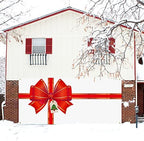 Oudain Christmas Garage Door Cover Red Bow Gift Box Design Backdrop - Image 5