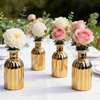 Small Gold Bud Vases, Set of 12 - Image 4
