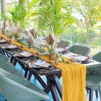 12 Pack Gold 10Ft Cheesecloth Table Runner - Image 6