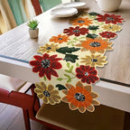 CLEENTABLE Beaded Coastal Table Runner, 13 x 36 in, Multi - Image 3