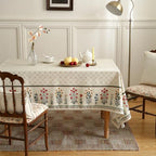 ISAENNE Designer French Elegant Rectangular Tablecloth,71"x55" - Image 2