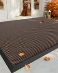 Color&Geometry Outside Welcome Front Door Mat, 36"x60" Brown by COLORG