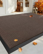 Color&Geometry Outside Welcome Front Door Mat, 36"x60" Brown by COLORG