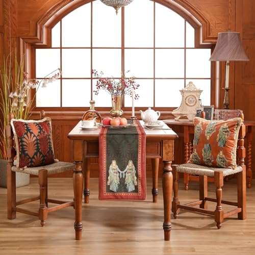 Patdrea Designer Elegant Velvet Table Runner,12"X118"-Oldlegend B - Image 3