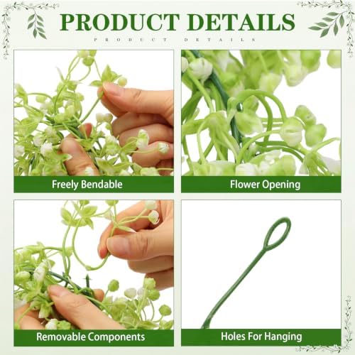 Thiccywoov 3 Pcs Artificial Baby Breath Table Runner Babys Breath Garland - Image 4