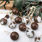 Syhood 24 Pcs Cowhide Christmas Ornaments 2.36'' Western Christmas Decor - Image 5