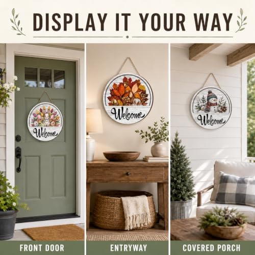 16 Pcs Interchangeable Welcome Sign for Front Door，2set - Image 6
