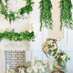 Hoteam 12 Pcs Artificial Hanging Greenery Plants, Pothos, Eucalyptus - Image 5