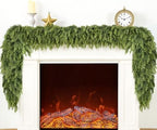 Giauma 9FT Double Fullness Artificial Christmas Cedar Garland 280 Branches by GIAUMA