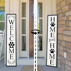 Outdoor Welcome Sign Front Porch Door Decor, 45"X9" Black - Image 7