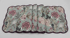 Burgundy Teal - Bloom Collection Luxury Handcrafted Runner (Reversible) Cotton Quilted Fabric Machine Washable – Elegant Home Decor – 14 x 72 inches - Image 2