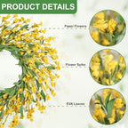 Artgar Front Door Wreath 26 Inch Spring/Summer Wreaths for Front Door - Image 2