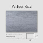 Placemats Set of 12 - Easy Clean Woven Vinyl Placemat for Dining Table, Indoor/Outdoor Place Mats, Washable PVC Table Mats（Gray） - Image 6