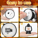 Ferraycle 24 Pcs Fall Mini Lantern Decor, 4" Thanksgiving Pumpkin Lantern - Image 2