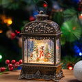 Christmas Snow Globes, Snowman Water Lantern, 8 Christmas Music, USB Powered & Battery, Holiday Decorations Gifts for Family Children or Friends by MXwcy