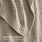 EVERGRACEHOME Chunky Chenille Knit Throw Blanket, 50 x 60, Warm Gray - Image 2