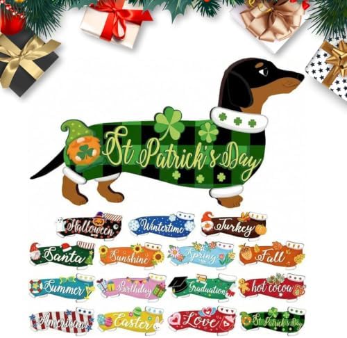 Interchangeable Wood Animal Decor Magnetic Holiday Figurine (Y) - Image 2