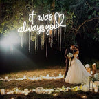 It Was Always You Neon Sign – Romantic LED Wall Light for Wedding Proposal - Image 2