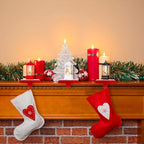 Ceenna 6 Sets Christmas Stocking Holders for Mantle with LED Light Xmas Stocking Fireplace Hooks Hanger Christmas Decoration for Fireplace Mantle - Image 4