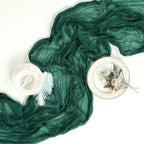 12 Pack Emerald Green Cheesecloth Table Runner 23 x 120 Inch 10Ft - Image 6