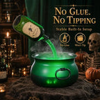 Large Translucent Witches Cauldron with Magic Floating Potion Bottles - Image 7