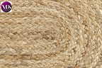 VDS Pack of 1 - Oval Braided Jute Table Runner Rug 13X108 Inch - 100% Natural Burlap Reversible Rustic Hessian Table Cloth Centerpiece for Wedding ,Home, Kitchen, Table Decoration - Image 6
