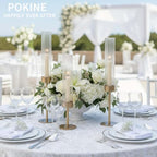 POKINE Gold Candle Holders Set of 6 for Taper Candle Holders - Image 5